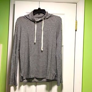 NEW BLACK AND WHITE HOODIE